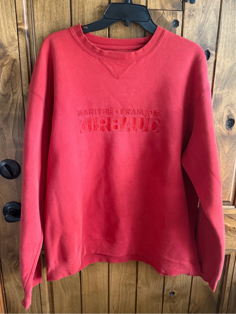 Marithe Francois Girbaud Red Crewneck Sweatshirt

Color red 
Size Large